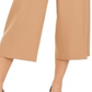 Calças culotte femininas Alfani Petite com cinto, marrom, tamanho 2, pequena