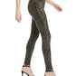 Calça skinny feminina com estampa animal da INC International Concepts, tamanho 0, verde