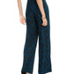 Calça casual feminina com estampa animal e cintura alta da INC International Concepts, verde, tamanho médio