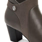 Botas femininas Giani Bernini Abalina Memory Foam, cinza, tamanho 9,5 M