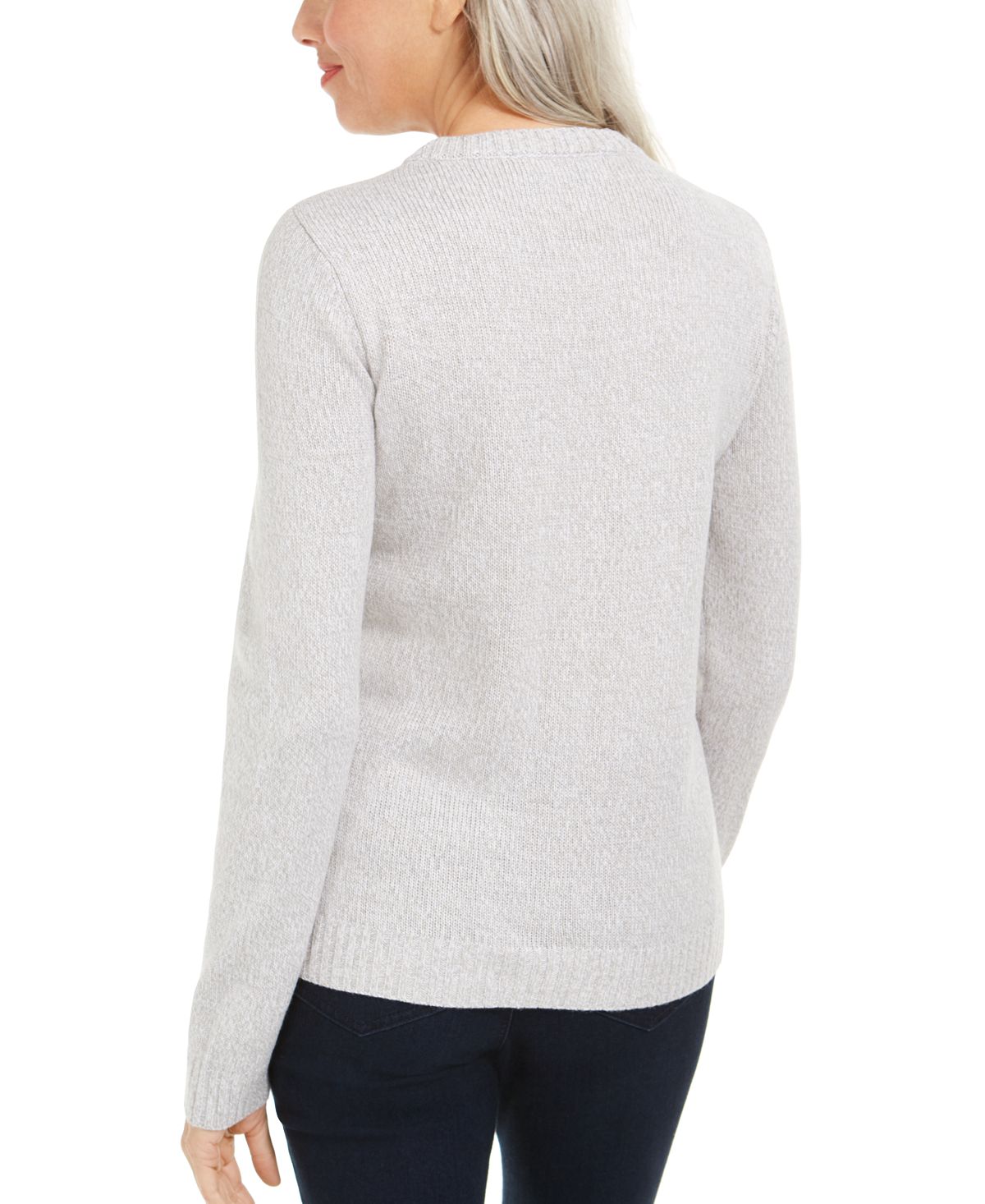 Suéter Karen Scott Christmas Cats Cinza Tamanho Pequeno P