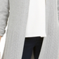 Karen Scott Cardigan Feminino Ponto Aberto Cinza Tamanho XS