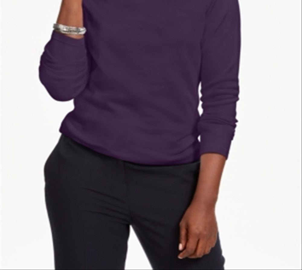 Karen Scott Suéter Feminino com Gola Simulada e Tachas Roxo Tamanho XXG