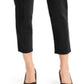 Calça skinny feminina com cadarço e tornozelo JM Collection, preta, tamanho X-S