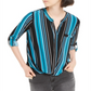 INC International Concepts Top Feminino Azul Tamanho Pequeno M