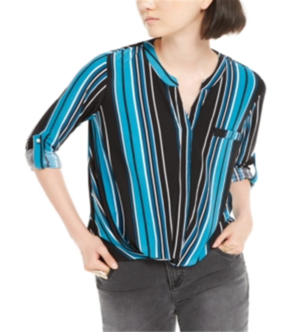 INC International Concepts Top Feminino Azul Tamanho Pequeno M