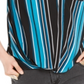 INC International Concepts Top Feminino Azul Tamanho Pequeno M