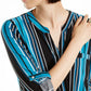 INC International Concepts Top Feminino Listrado Verde Tamanho Pequeno P/M