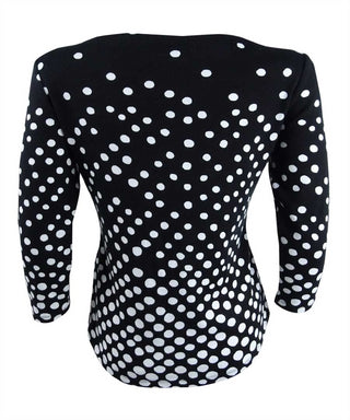 Camiseta feminina Charter Club preta de algodão Pima, tamanho pequeno