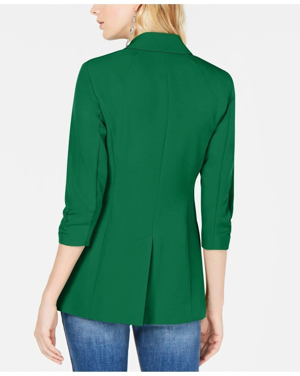 Blazer feminino Classic Fit da INC International Concepts, verde, tamanho pequeno P/M