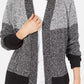 Karen Scott Cardigan Feminino Colorblock Preto Tamanho X-S