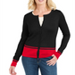 Karen Scott Cardigan Feminino Colorblock Preto Tamanho X-S