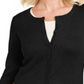 Karen Scott Cardigan Feminino Colorblock Preto Tamanho X-S