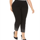 Calça jeans skinny com decote profundo e decote profundo feminina INC International Concepts, tamanho 22W, preta