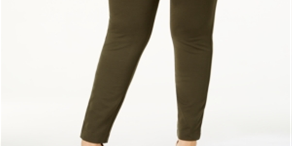 Calças femininas plus size skinny da INC International Concepts, marrom, tamanho 26W