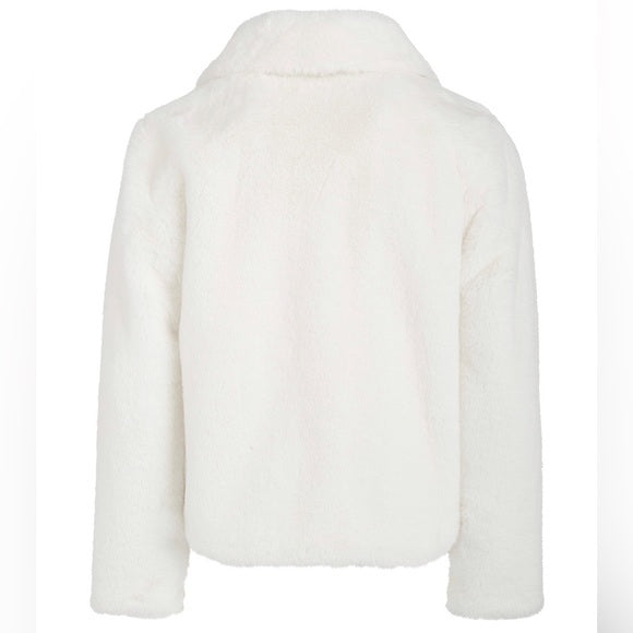 Jaqueta de lã sólida Epic Threads Big Girl's, branca, tamanho grande