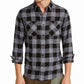 Camisa xadrez Austin masculina American Rag preta tamanho pequeno