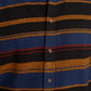 Camisa de flanela listrada masculina American Rag Fay, preta, tamanho X-S
