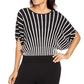 Suéter feminino Alfani com estampa de raios de sol, preto, tamanho grande