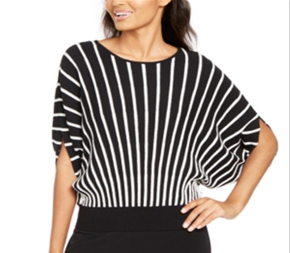 Suéter feminino Alfani com estampa de raios de sol, preto, tamanho grande