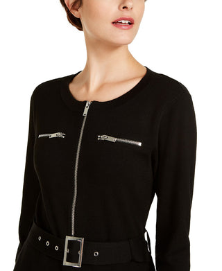 Vestido tubinho acima do joelho feminino INC International Concepts, preto, tamanho grande