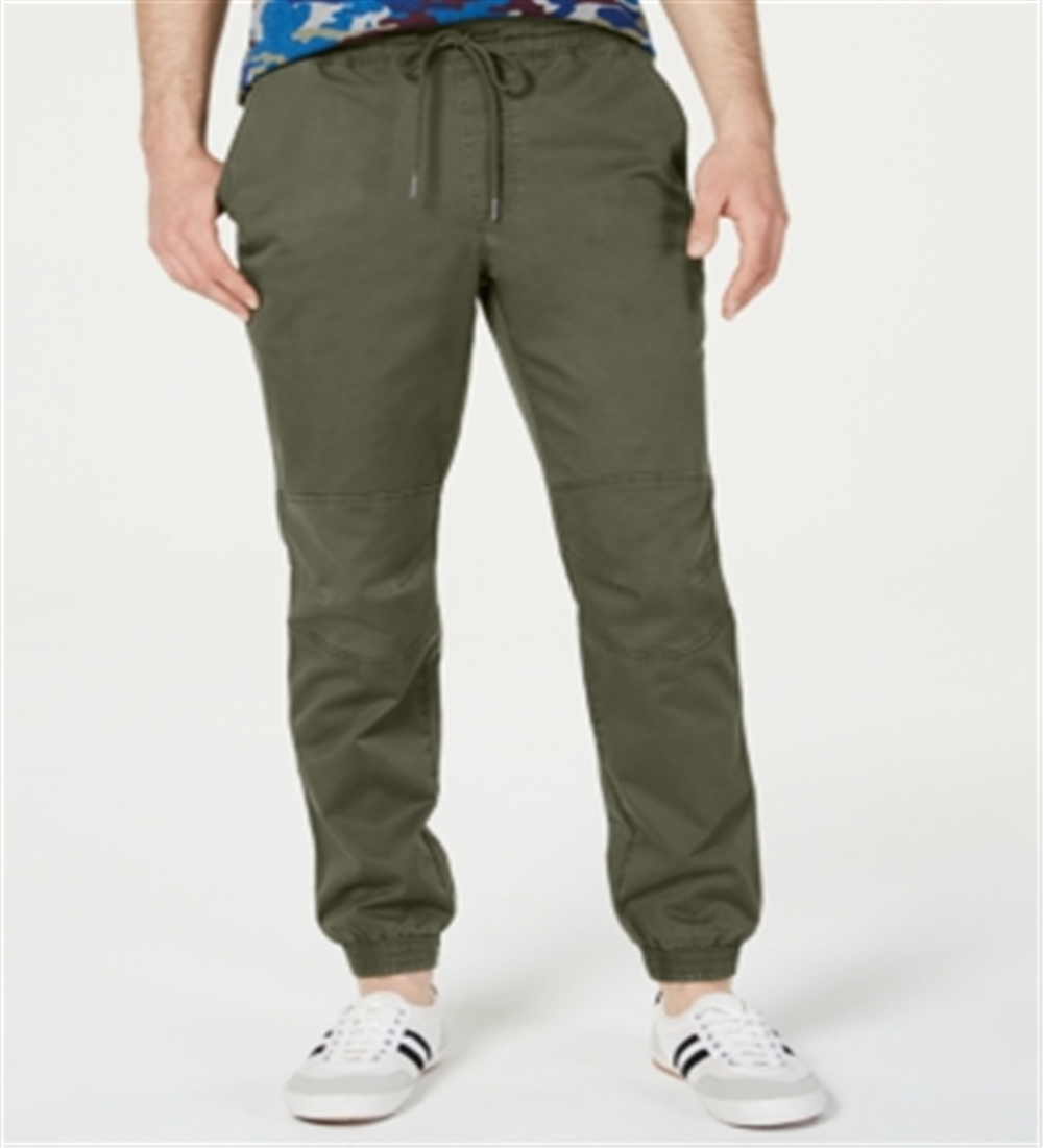Calça de corrida articulada masculina American Rag, verde, tamanho grande