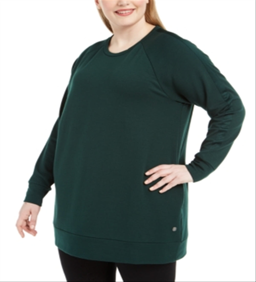 Blusa túnica plus size feminina Ideology, verde, tamanho 2X