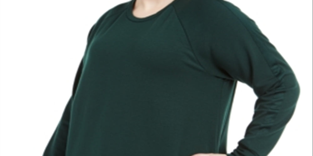Blusa túnica plus size feminina Ideology, verde, tamanho 2X