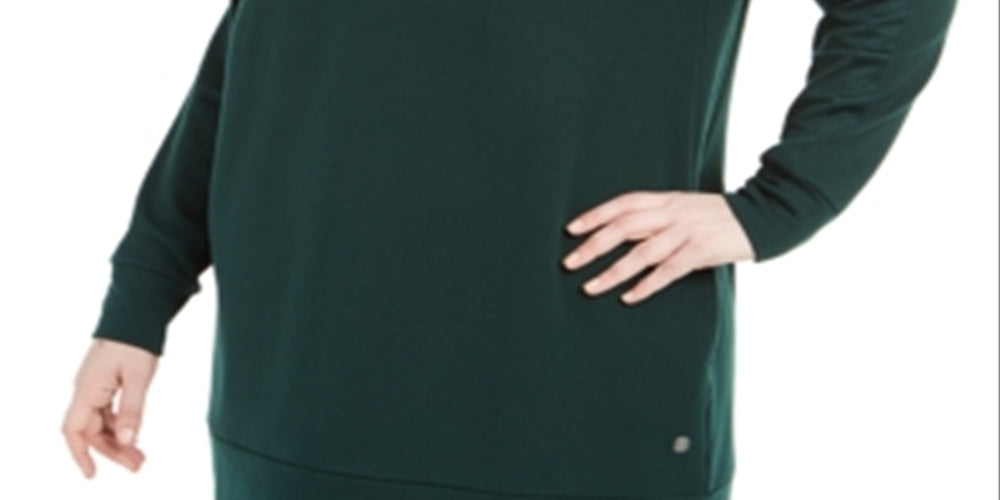 Blusa túnica plus size feminina Ideology, verde, tamanho 2X