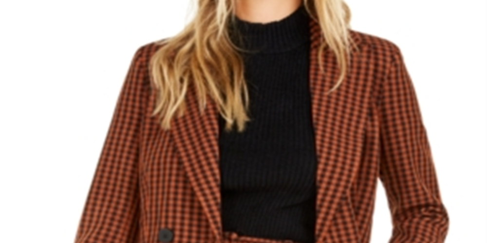 Blazer feminino Bar III marrom tamanho XX-G