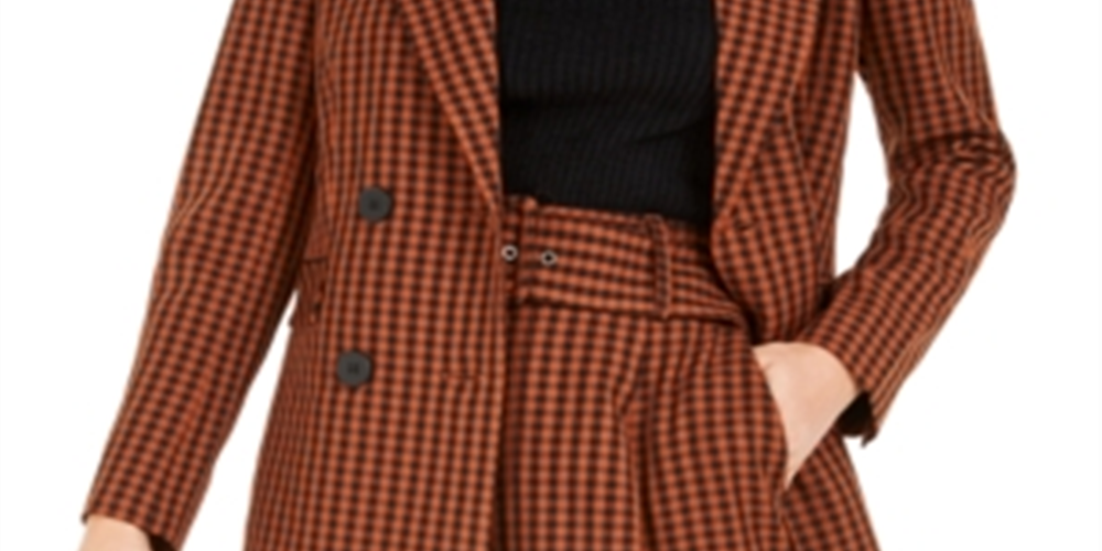 Blazer feminino Bar III marrom tamanho XX-G