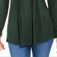 Blusa Pintuck Feminina Style &amp; Co Verde Tamanho Pequeno M