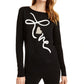 Suéter túnica feminino Maison Jules Love Motif preto tamanho XX-G