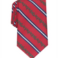 Gravata listrada clássica masculina Club Room, vermelha, tamanho regular