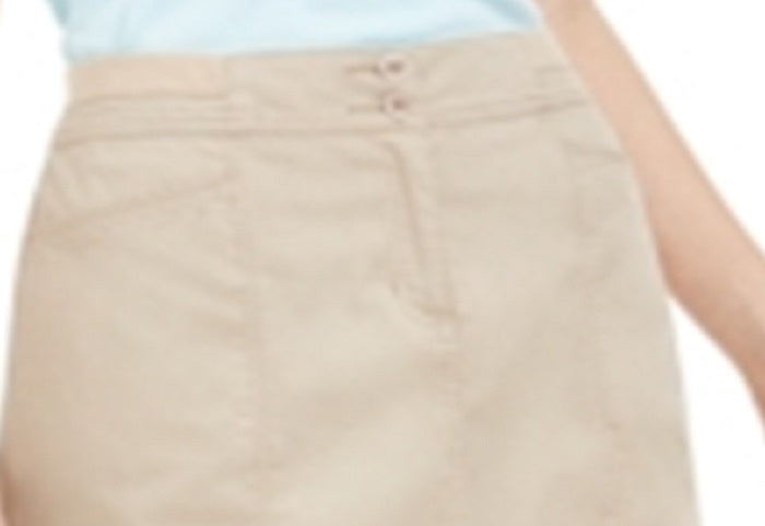 Saia-calça feminina Karen Scott, marrom, tamanho 6