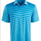 Camisa polo masculina Attack Life By Greg Norman com estampa jacquard ombré chevron, azul, tamanho G