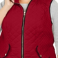 Colete acolchoado feminino Charter Club Plus para clima frio, vermelho, tamanho 3X