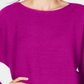 Suéter de malha canelada com manga dolman feminino INC International Concepts, rosa, tamanho G