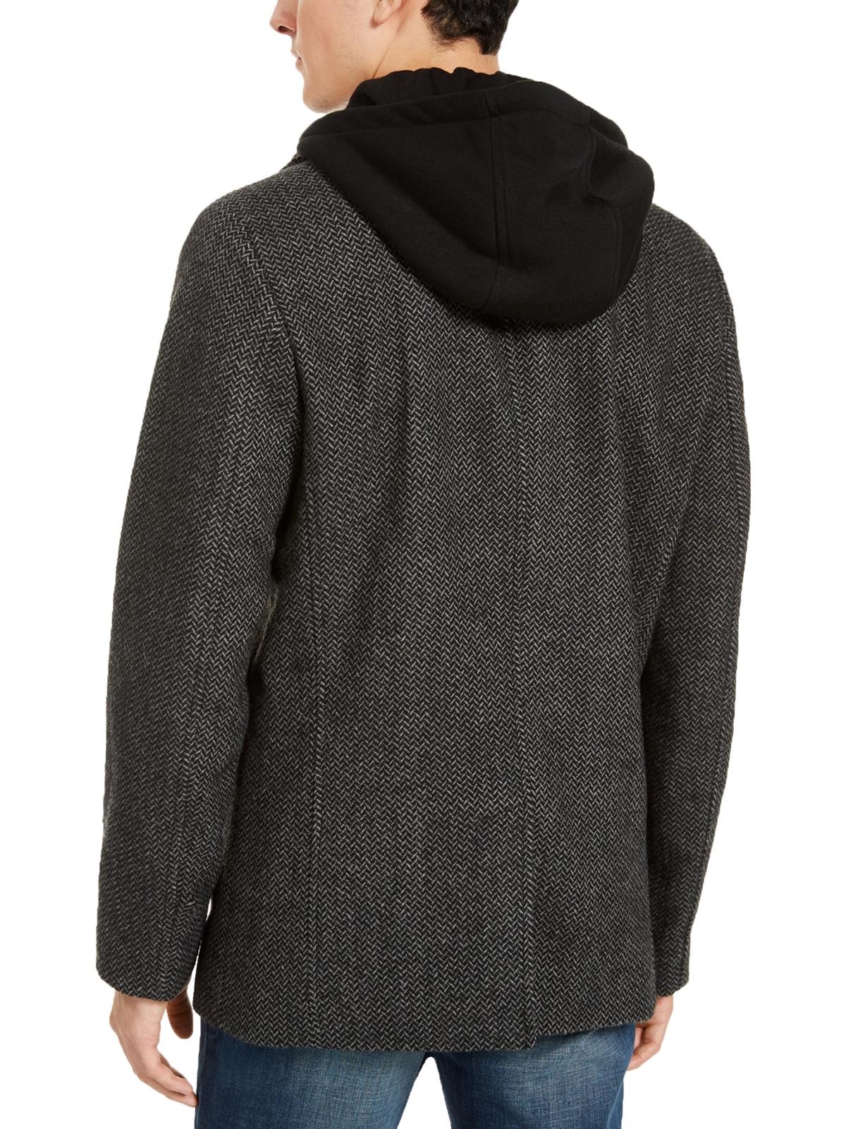 Casaco American Rag Masculino em Lã Calloway, Espinha de Peixe, Cinza, Tamanho M