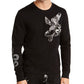 Moletom masculino com estampa Six Pack da INC International Concepts, preto, tamanho grande