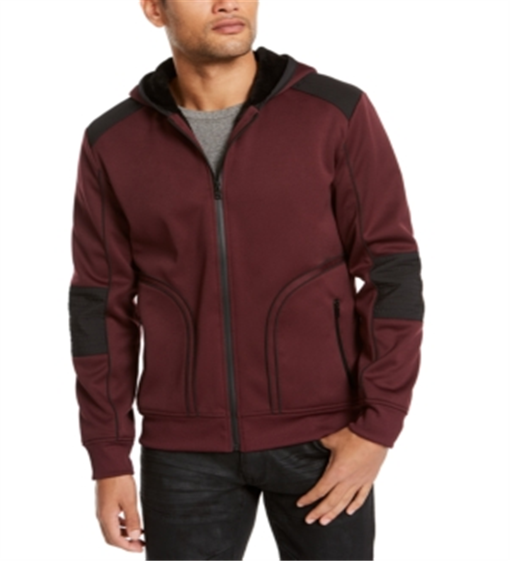 Jaqueta masculina com capuz INC International Concepts, tamanho médio, marrom