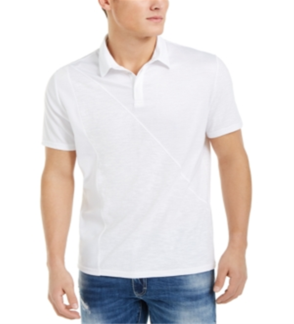 Camisa polo masculina INC International Concepts Fountain, branca, tamanho pequeno