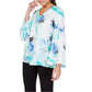 Blusa feminina Alfani com decote careca e malha com bolinhas, preta, tamanho grande
