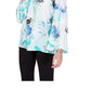 Blusa feminina Alfani com decote careca e malha com bolinhas, preta, tamanho grande