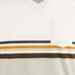 Camiseta masculina American Rag Explorer Stripe com decote em V, bege, tamanho pequeno