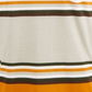 Camiseta masculina American Rag Explorer Stripe com decote em V, bege, tamanho pequeno