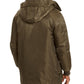 Jaqueta militar masculina American Rag Sherpa com capuz verde tamanho XX-G