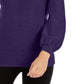Suéter Alfani Feminino Gola Falsa Enfeitado Roxo Tamanho Pequeno P