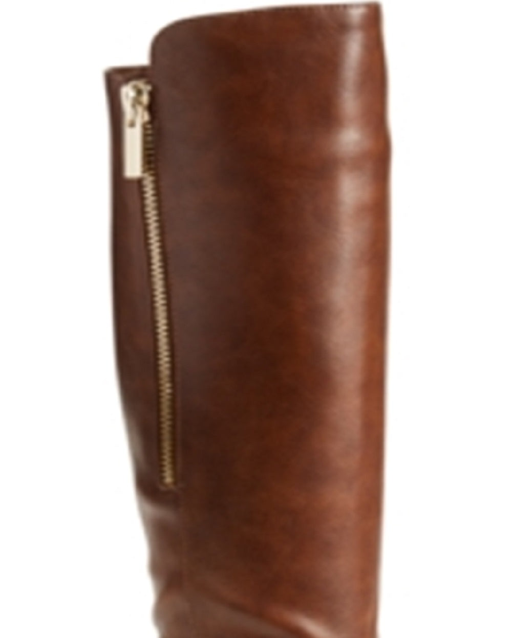Botas de montaria femininas Material Girl Winnnie com bico fechado e acima do joelho, tamanho 9,5, marrom