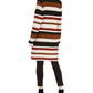 Cardigan listrado feminino INC International Concepts, preto, tamanho grande